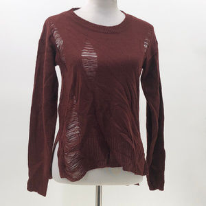 trendy threads distressed sweater jr sz M